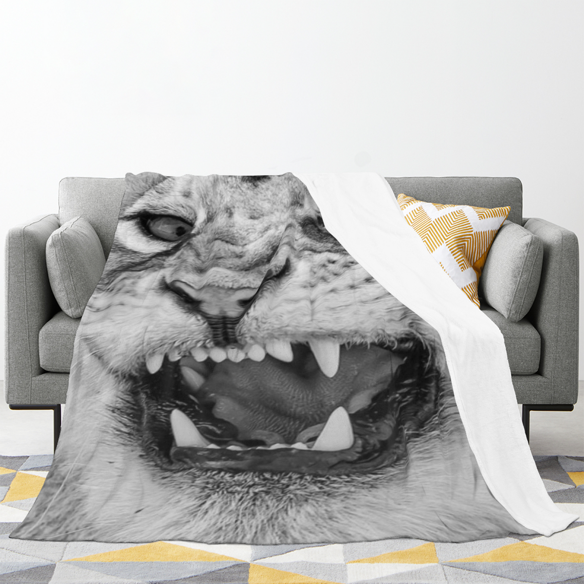 Soft Neutral Blush Whimsy Cozy Flannel Bed Blanket