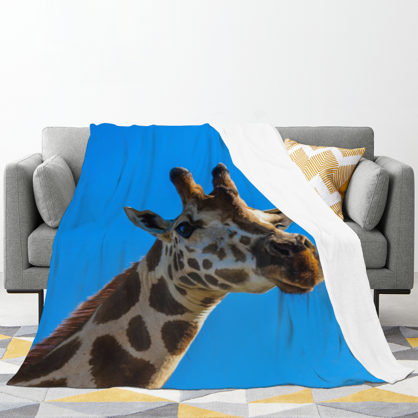 Modern Artistic Graphic Throw Blanket ¨C Contemporary Decorative Home Blanket