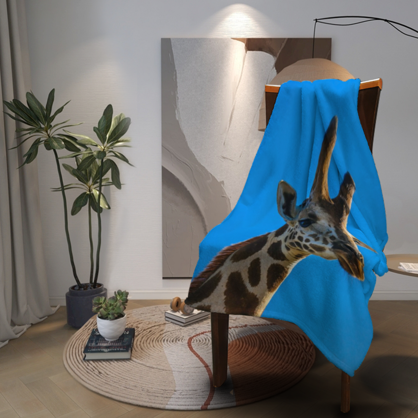 Modern Artistic Graphic Throw Blanket ¨C Contemporary Decorative Home Blanket