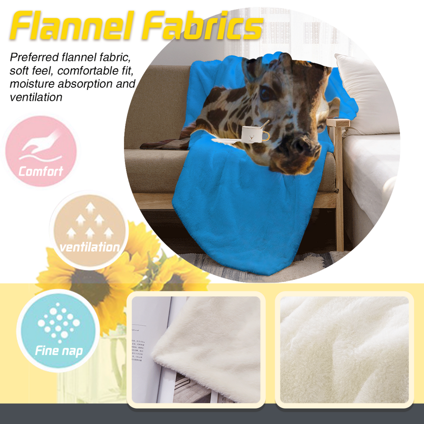 Modern Artistic Graphic Throw Blanket ¨C Contemporary Decorative Home Blanket