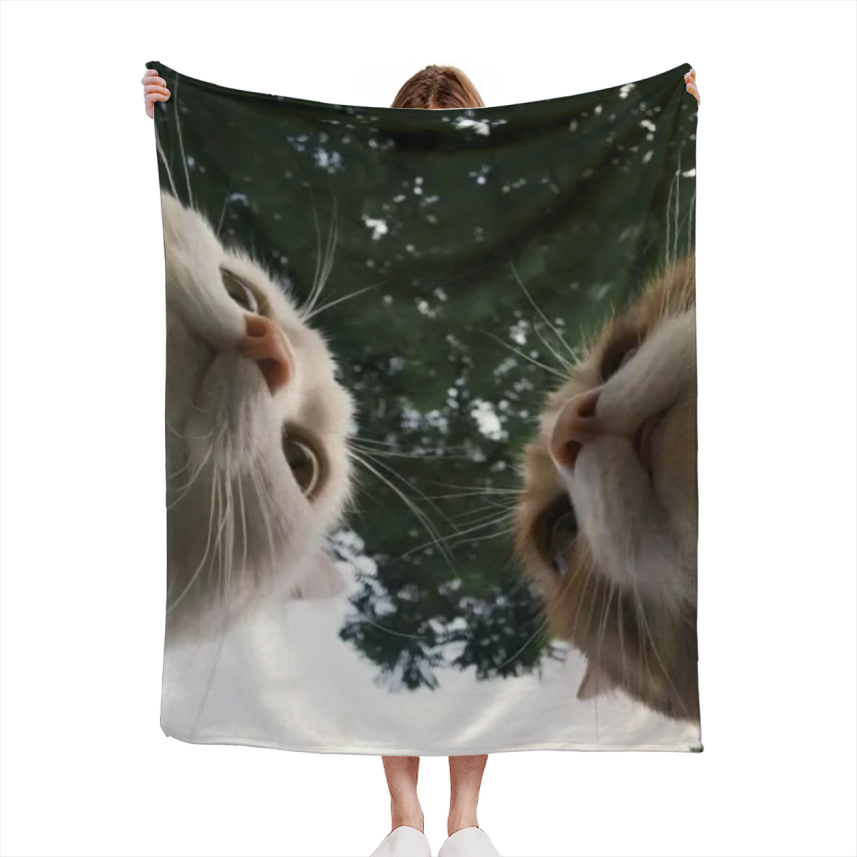 Pastel Multicolor Whimsical Decor Plush Flannel Throw ¨C Rustic Vista Edition