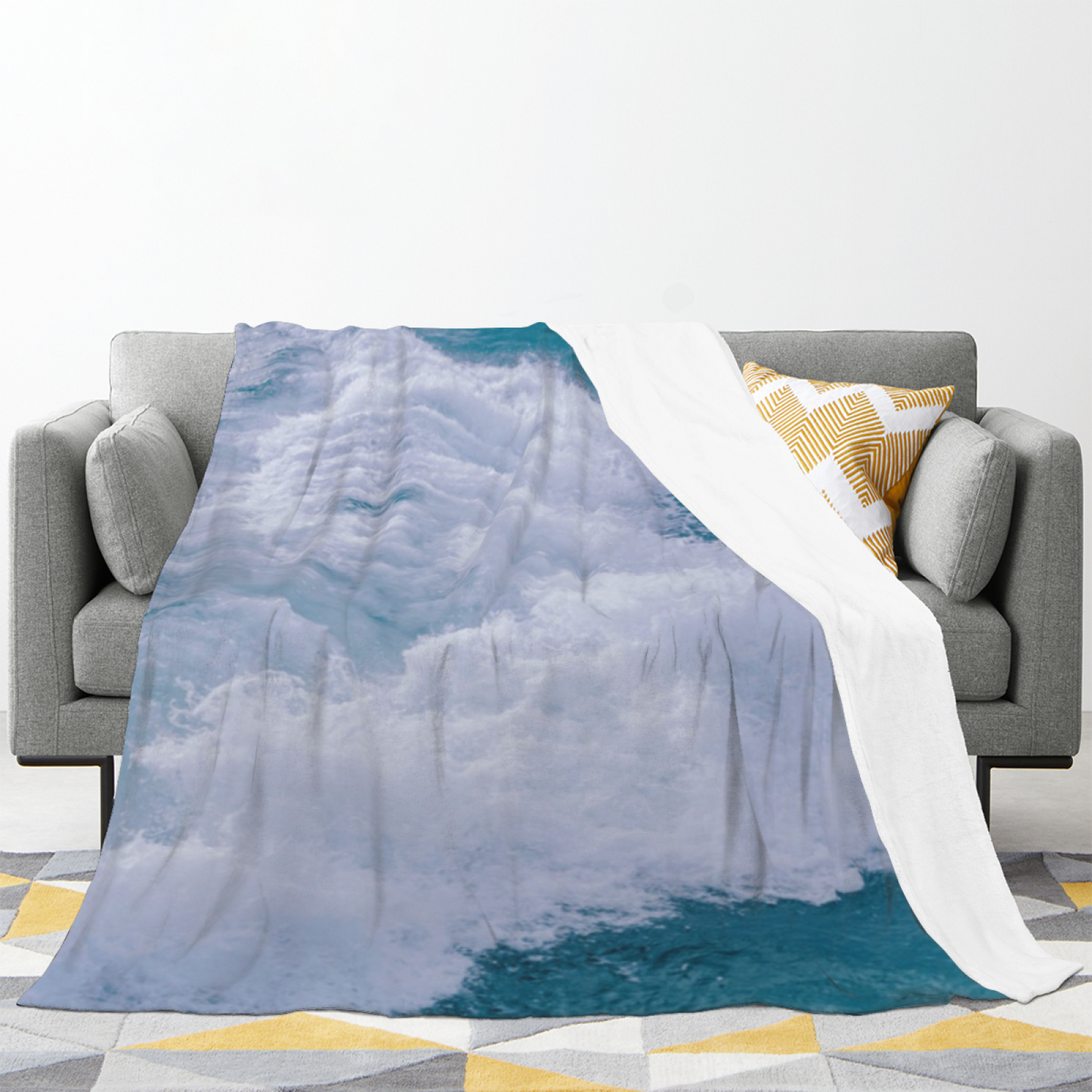 Graphic Pattern Throw Blanket ¨C Contemporary Decorative Cozy Home Blanket
