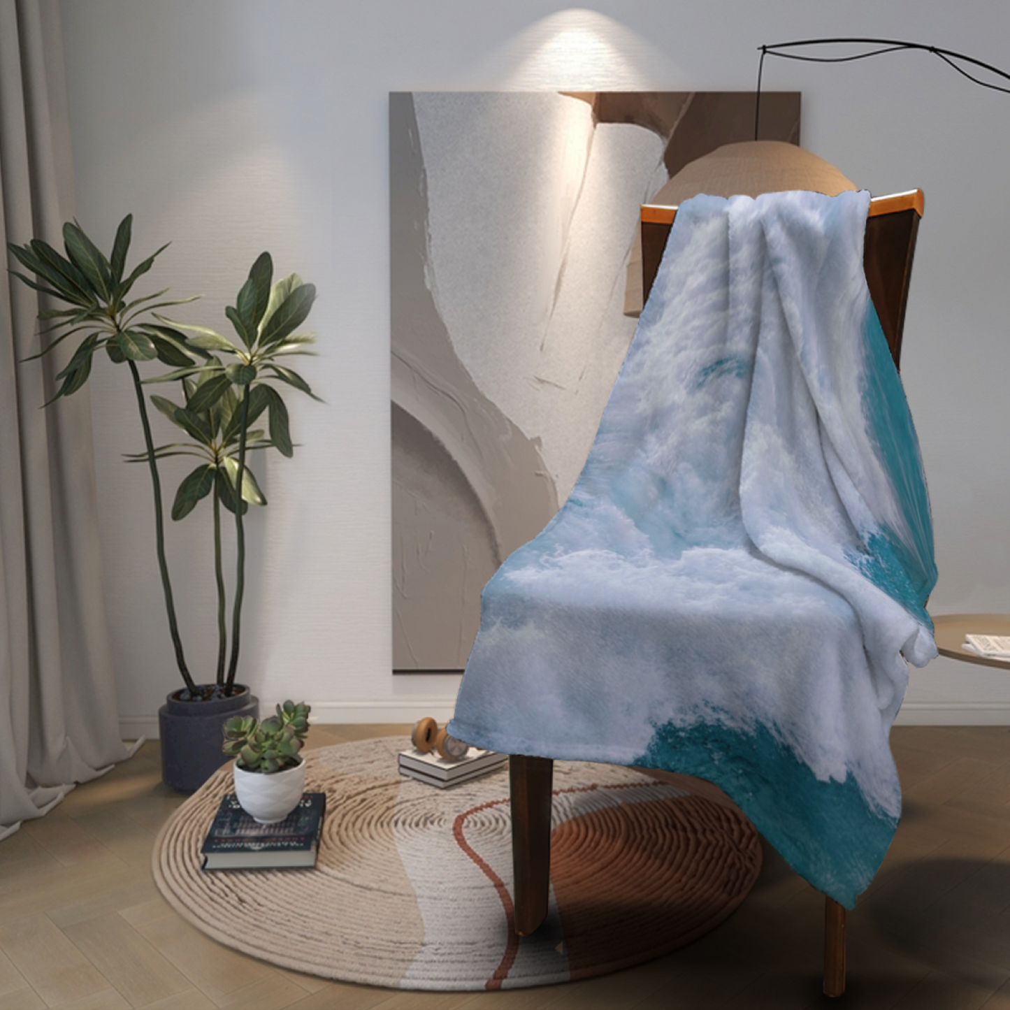 Graphic Pattern Throw Blanket ¨C Contemporary Decorative Cozy Home Blanket
