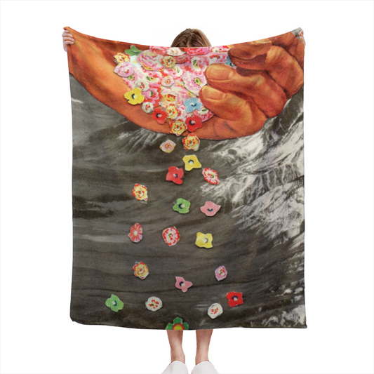 Soft Minimalist All-Season Flannel Blanket ¨C Heather Whisper Collection