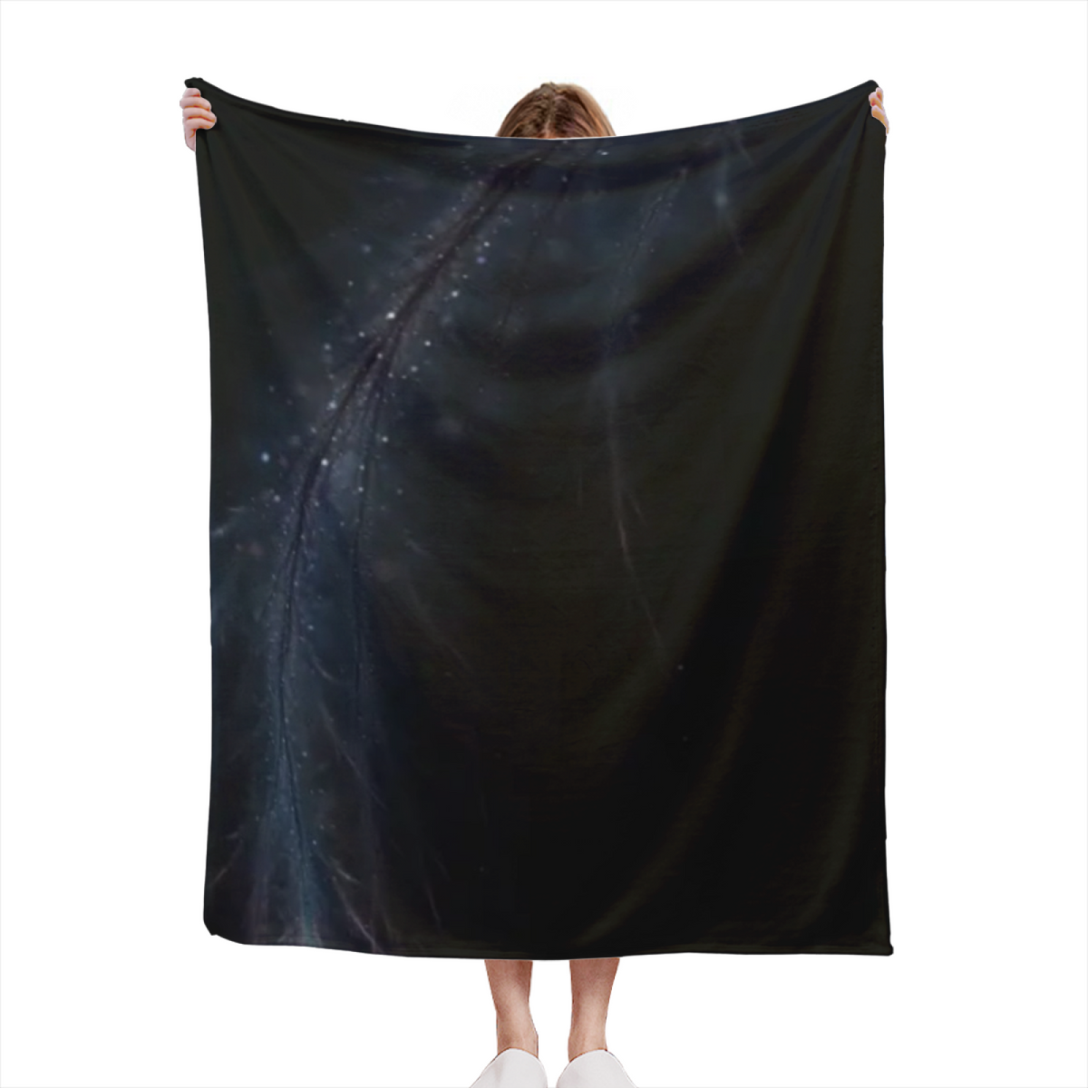 Watercolor Solstice Lightweight Flannel Throw in Dusty Lilac