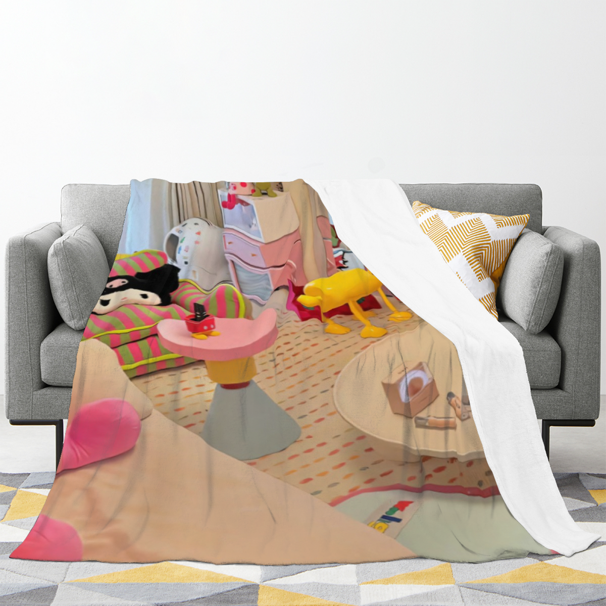 Cool Puppy Graphic All-Season Flannel Blanket