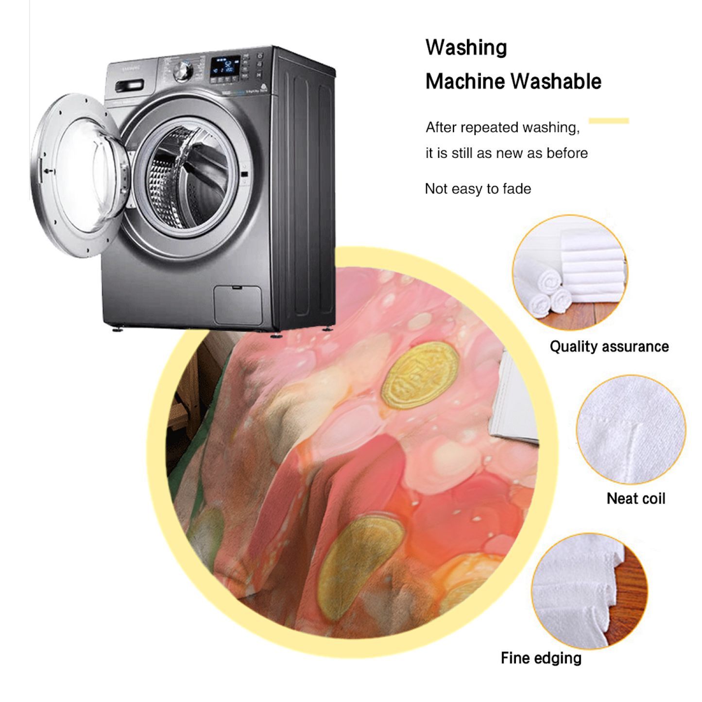 Modern Colorful Throw Blanket ¨C Abstract Printed Decorative Cozy Blanket