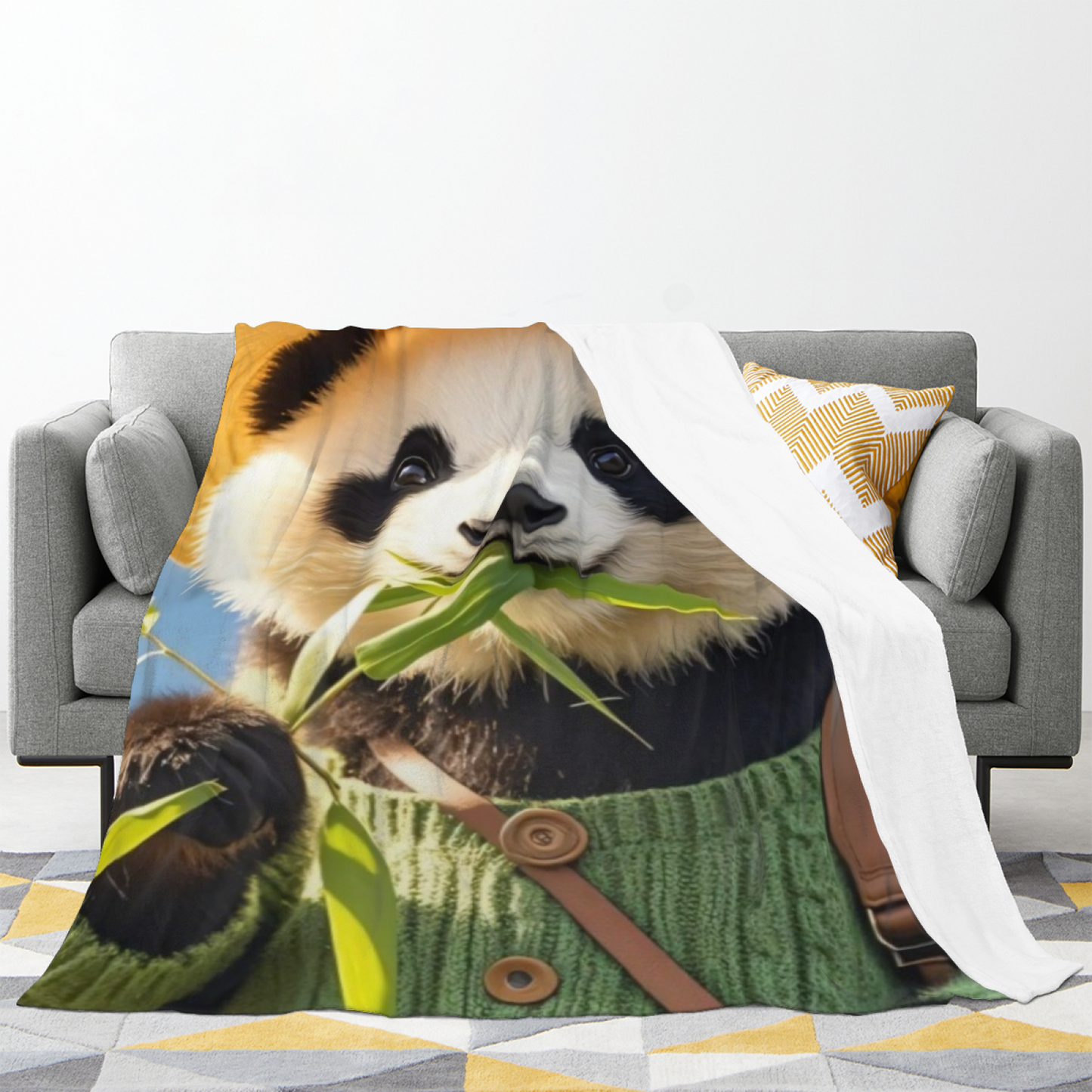 Colorful Contemporary Throw Blanket ¨C Graphic Printed Cozy Decorative Blanket