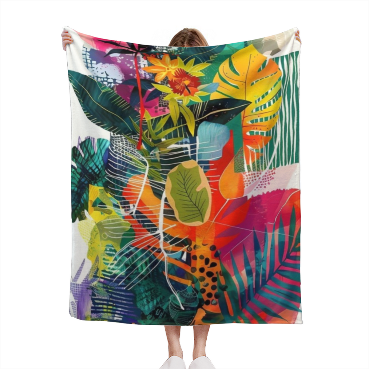 Dawn Meadow Cozy Pattern Lightweight Flannel Throw
