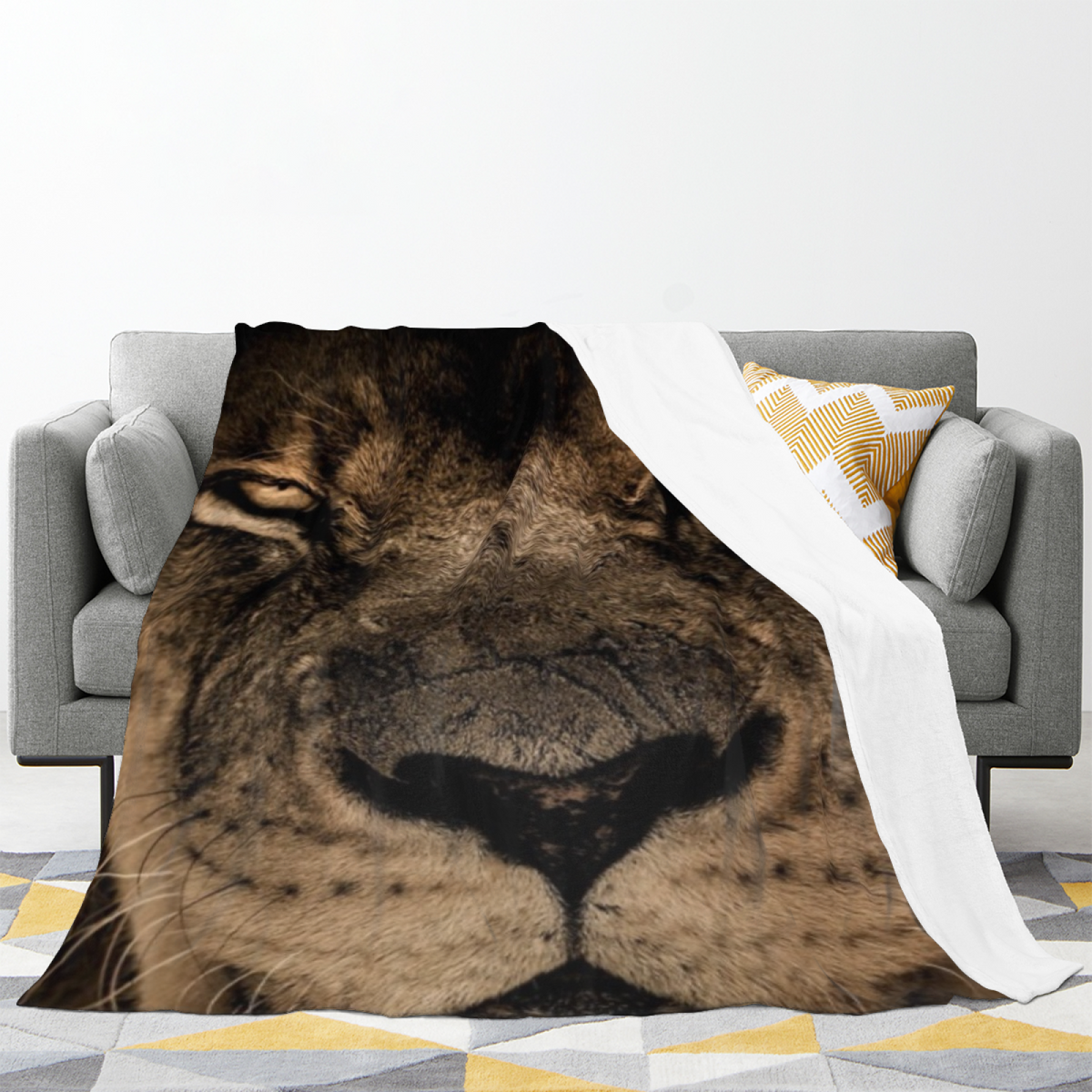 Harbor Whimsy Soft Neutral Art Decorative Flannel Blanket