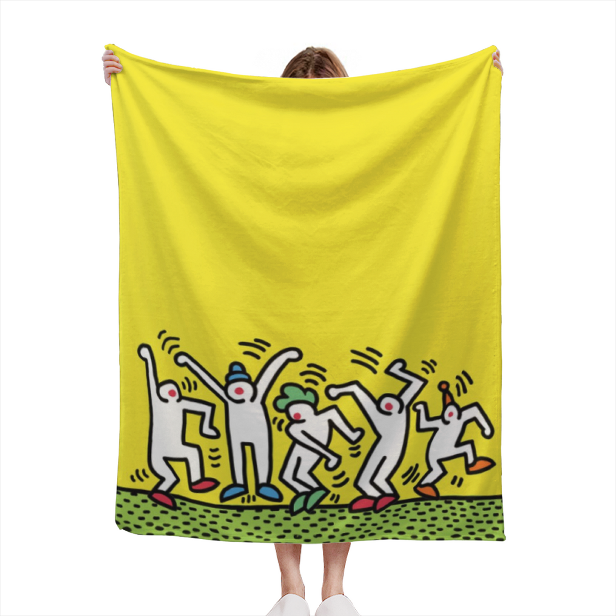 Flannel Throw Blanket with Cinnamon Daydream Cozy Cottage Artwork