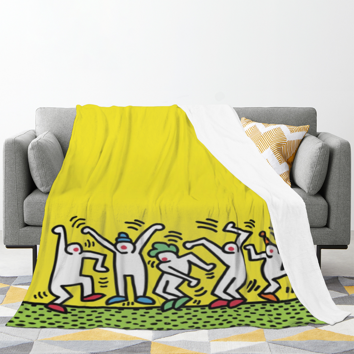 Flannel Throw Blanket with Cinnamon Daydream Cozy Cottage Artwork