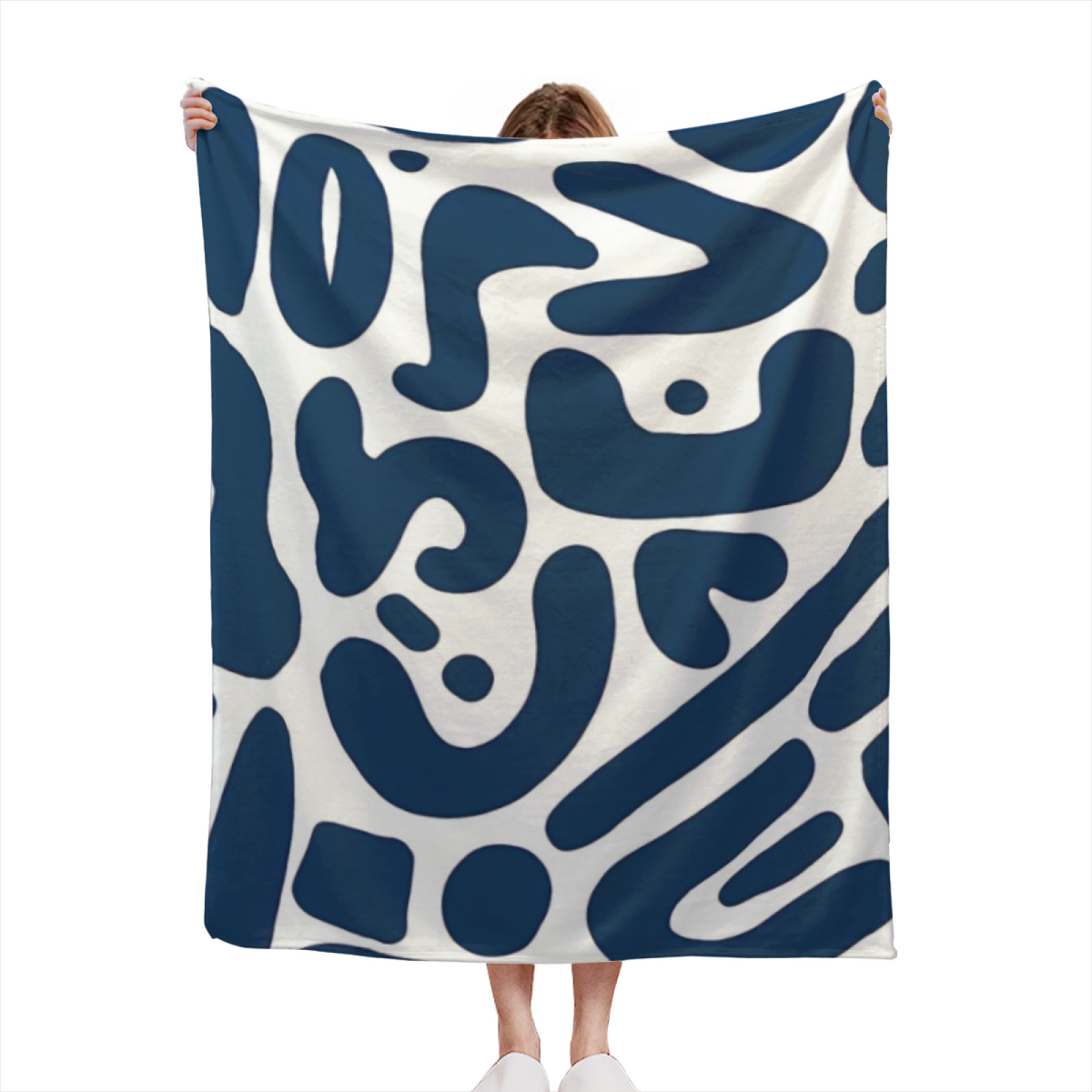 Radiant & Orchard Playful Graphic Plush Flannel Throw