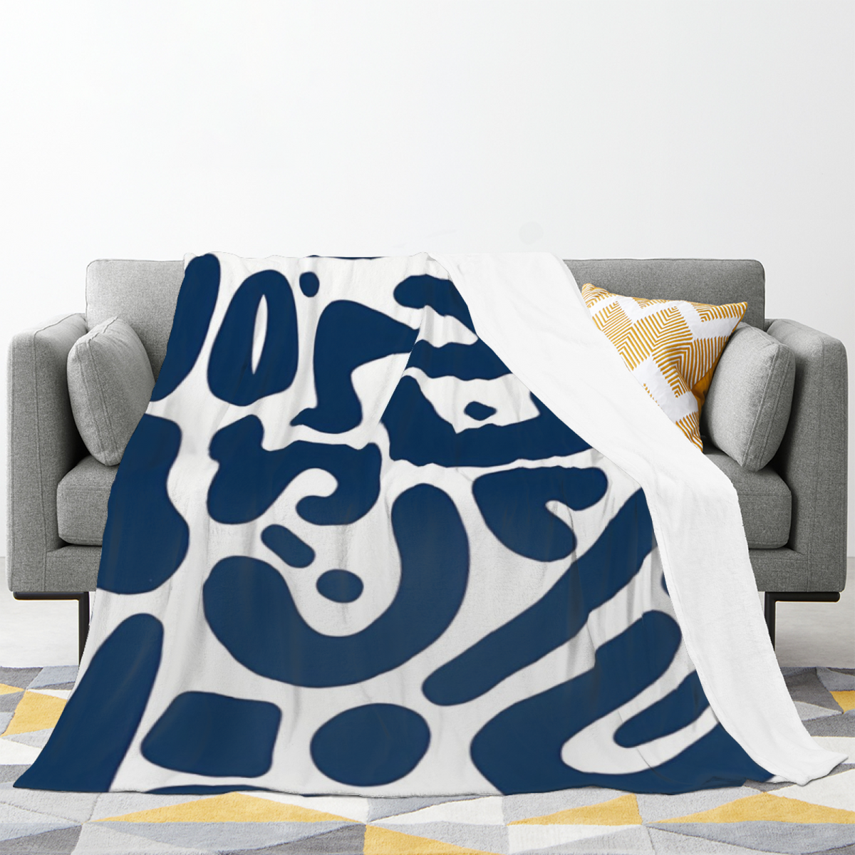 Radiant & Orchard Playful Graphic Plush Flannel Throw