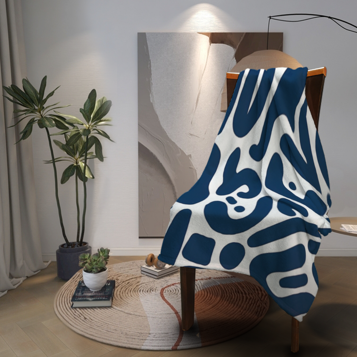 Radiant & Orchard Playful Graphic Plush Flannel Throw