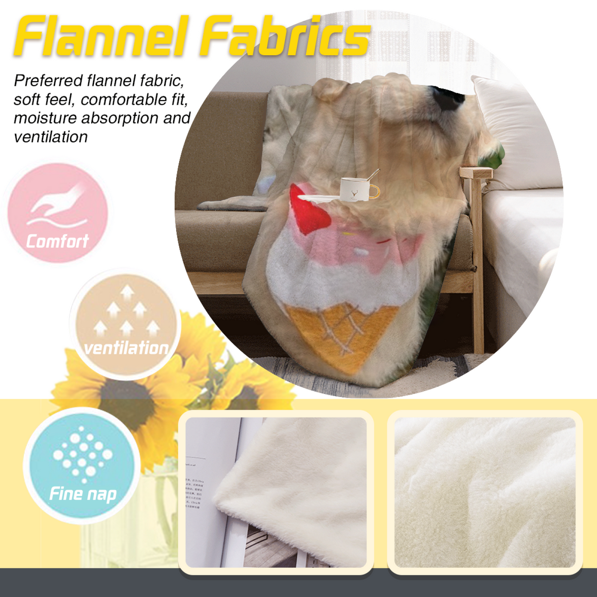 Dewdrop Arbor Lightweight Flannel Throw in Dusty Lilac