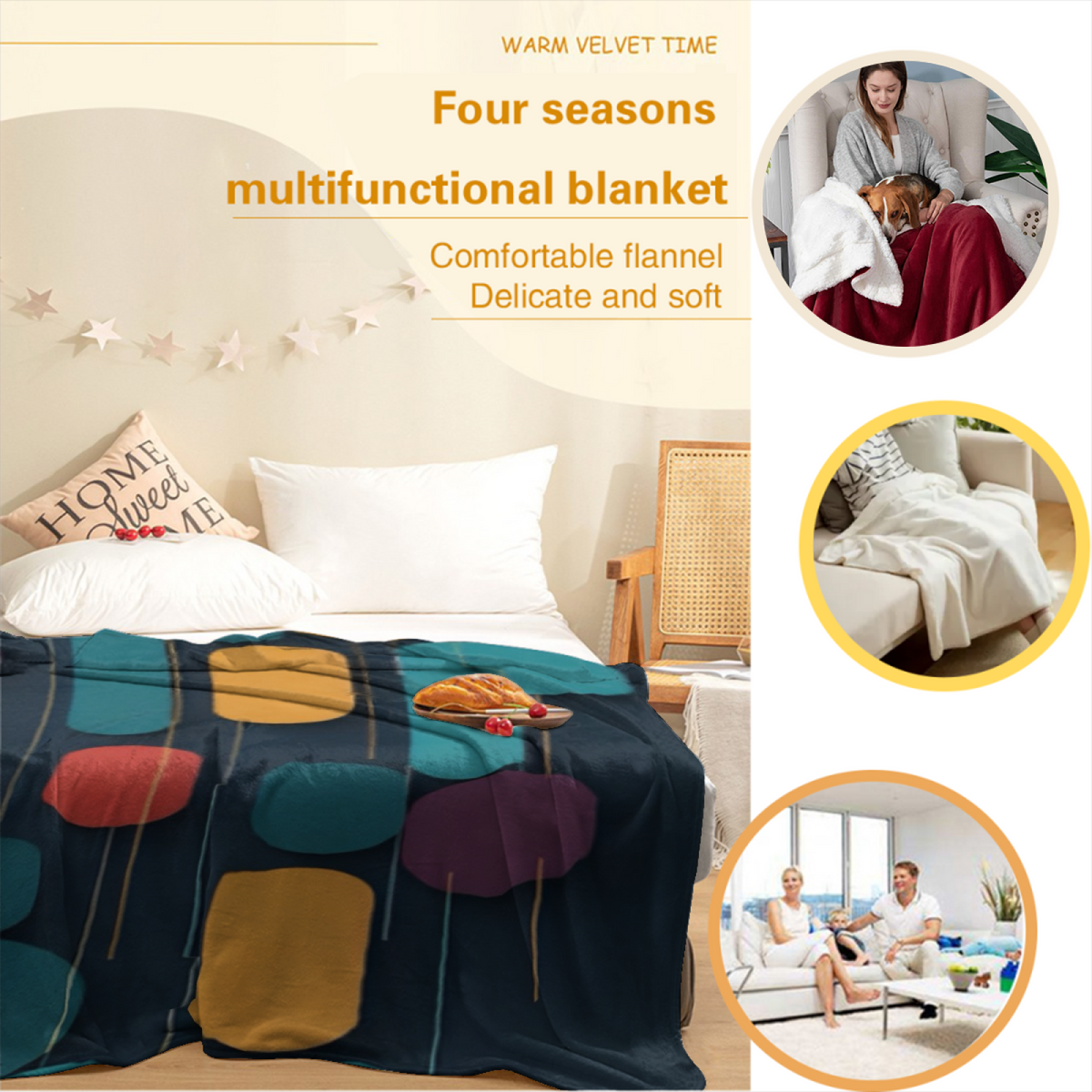 Earthy Neutral Celestial Valley Lightweight Flannel Throw ¨C Contemporary Pattern
