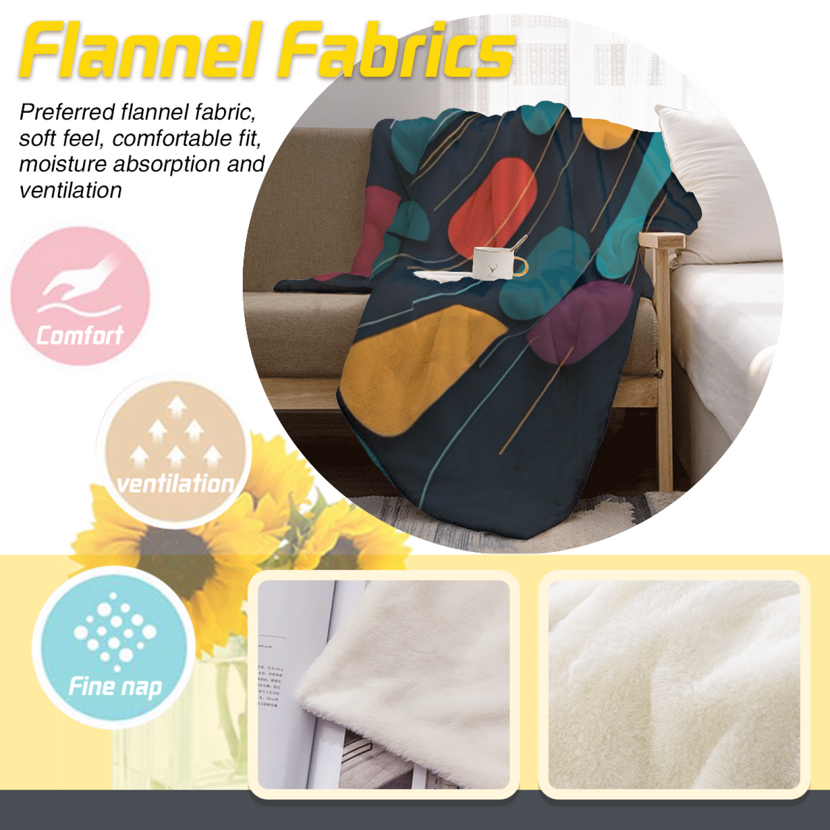 Earthy Neutral Celestial Valley Lightweight Flannel Throw ¨C Contemporary Pattern