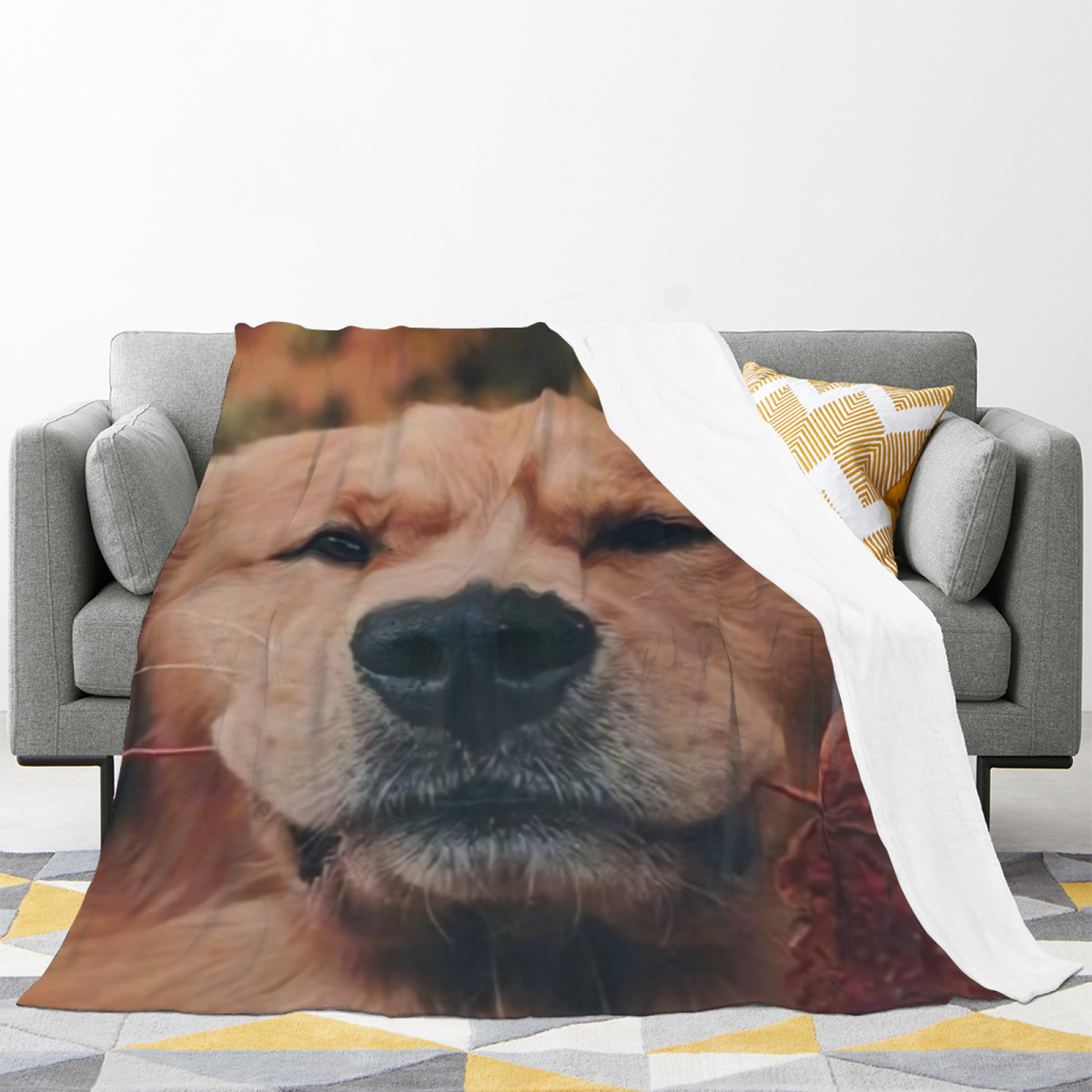 Soft Minimalist Plush Flannel Throw ¨C Frosted Breeze Collection