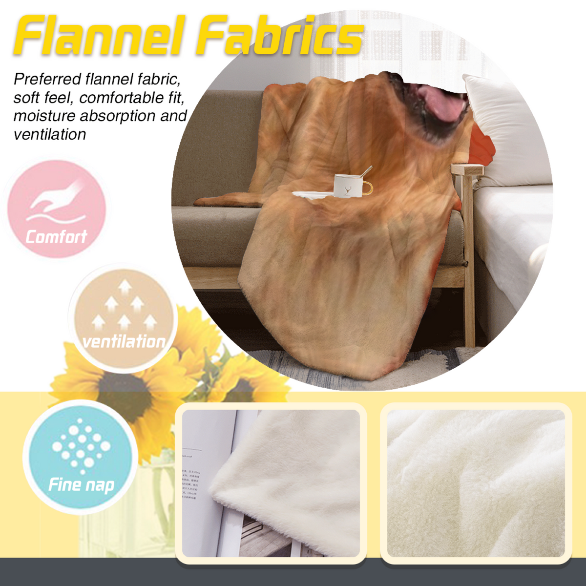 Earthy Multicolor Rosewood Serenade Cozy Flannel Bed Blanket