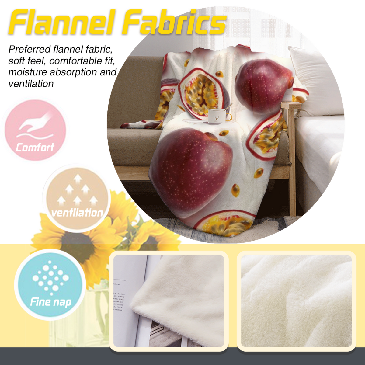 Frosted Whisper Home Accent Lightweight Flannel Throw ¨C Pastel Multicolor
