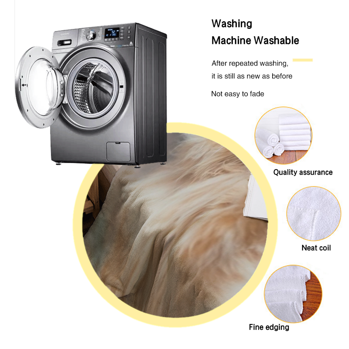 Soft Neutral Ember Whimsy Soft Flannel Blanket
