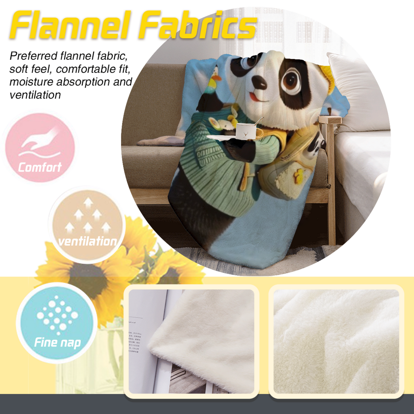 Contemporary Graphic Throw Blanket ¨C Stylish Colorful Abstract Design