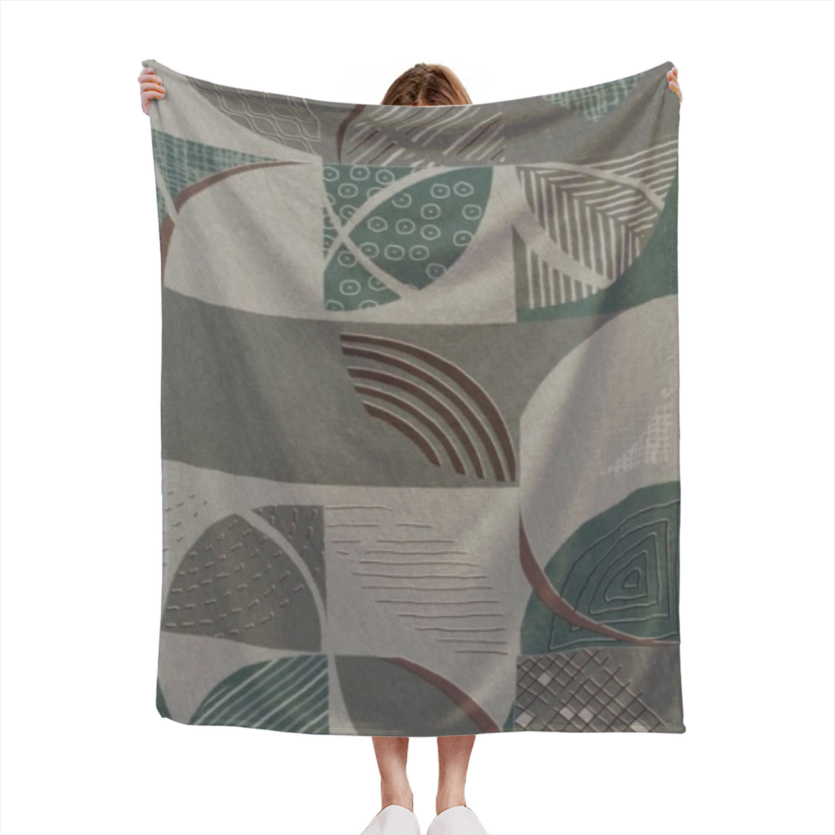 Alpine & Thicket Playful Graphic Plush Flannel Throw