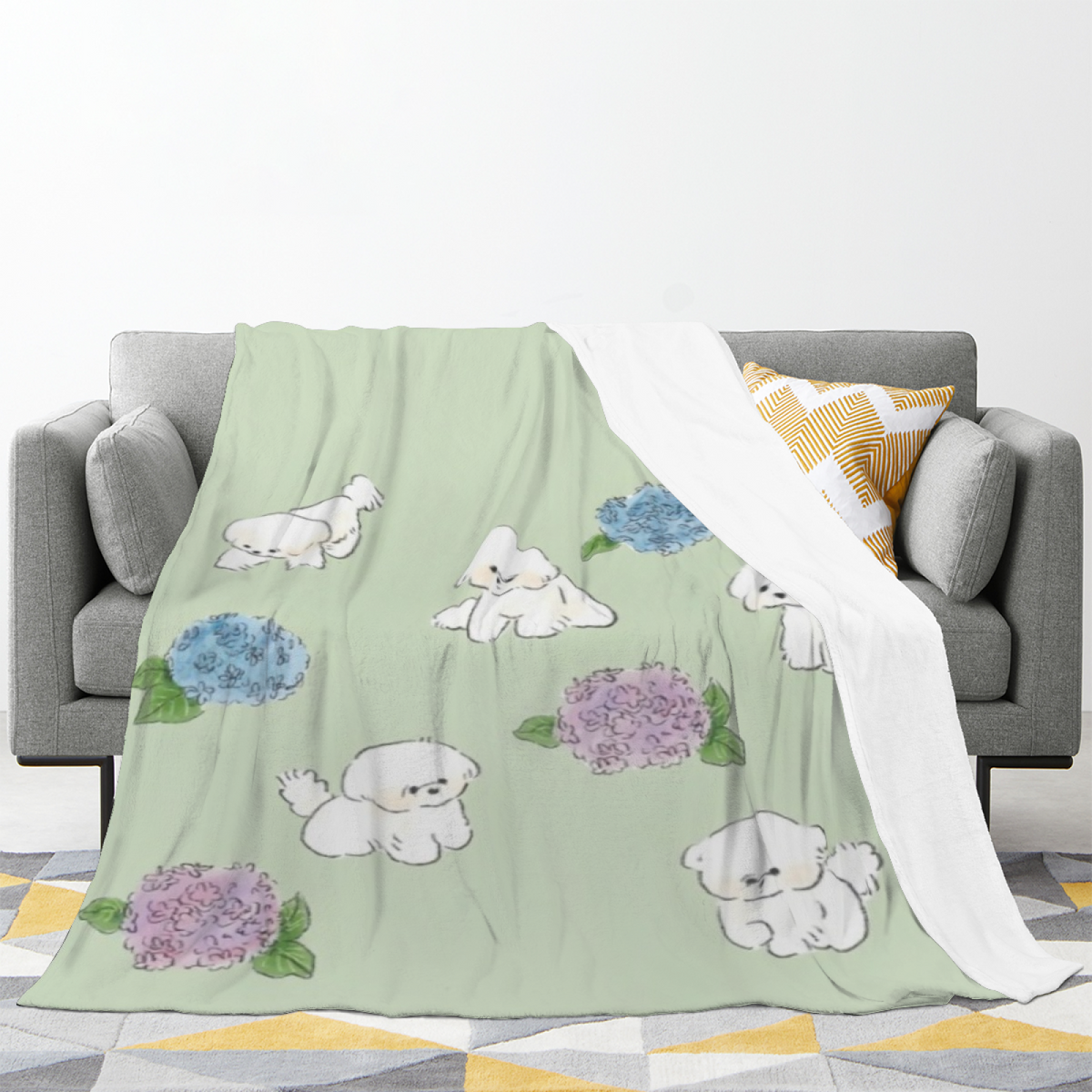 Soft Minimalist Plush Flannel Throw ¨C Rustic Nectar Collection