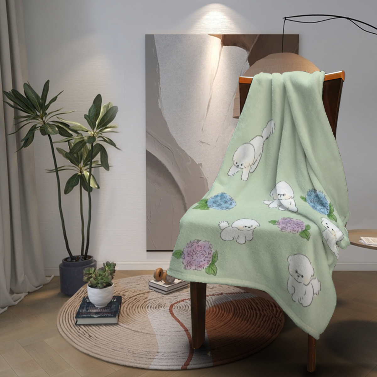 Soft Minimalist Plush Flannel Throw ¨C Rustic Nectar Collection