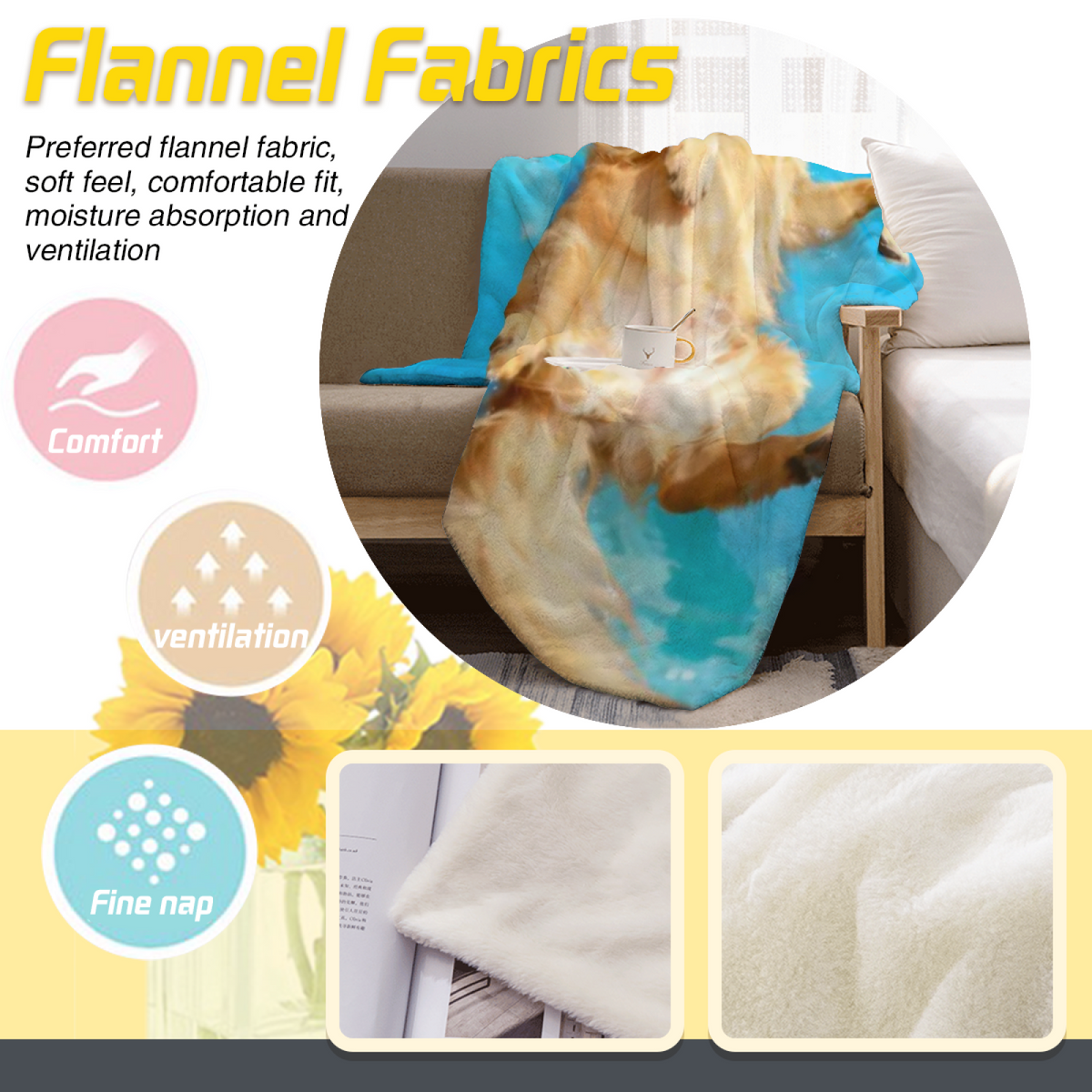 Hazy Wander Lightweight Flannel Throw in Dusty Lilac