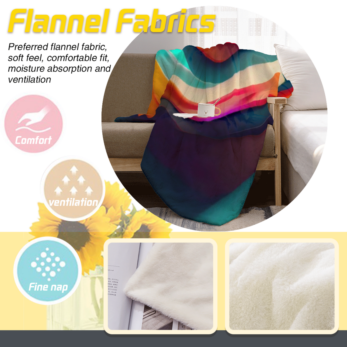 Twilight Hearth Home Accent Lightweight Flannel Throw ¨C Warm Coral