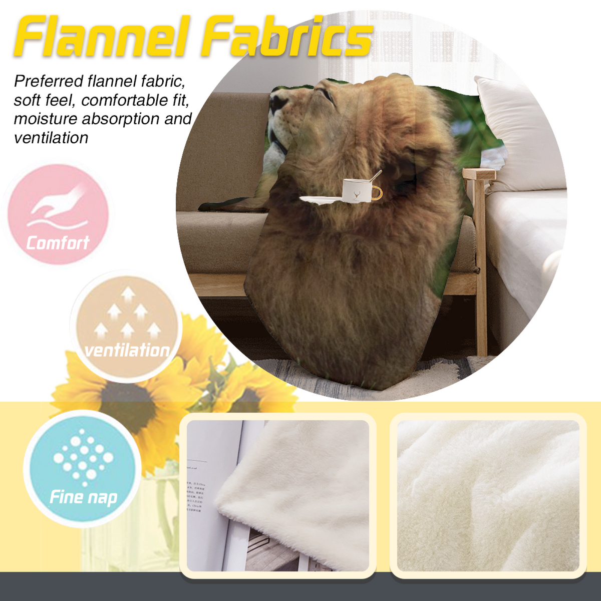 Flannel Throw Blanket with Harvest Arbor Cozy Cottage Artwork