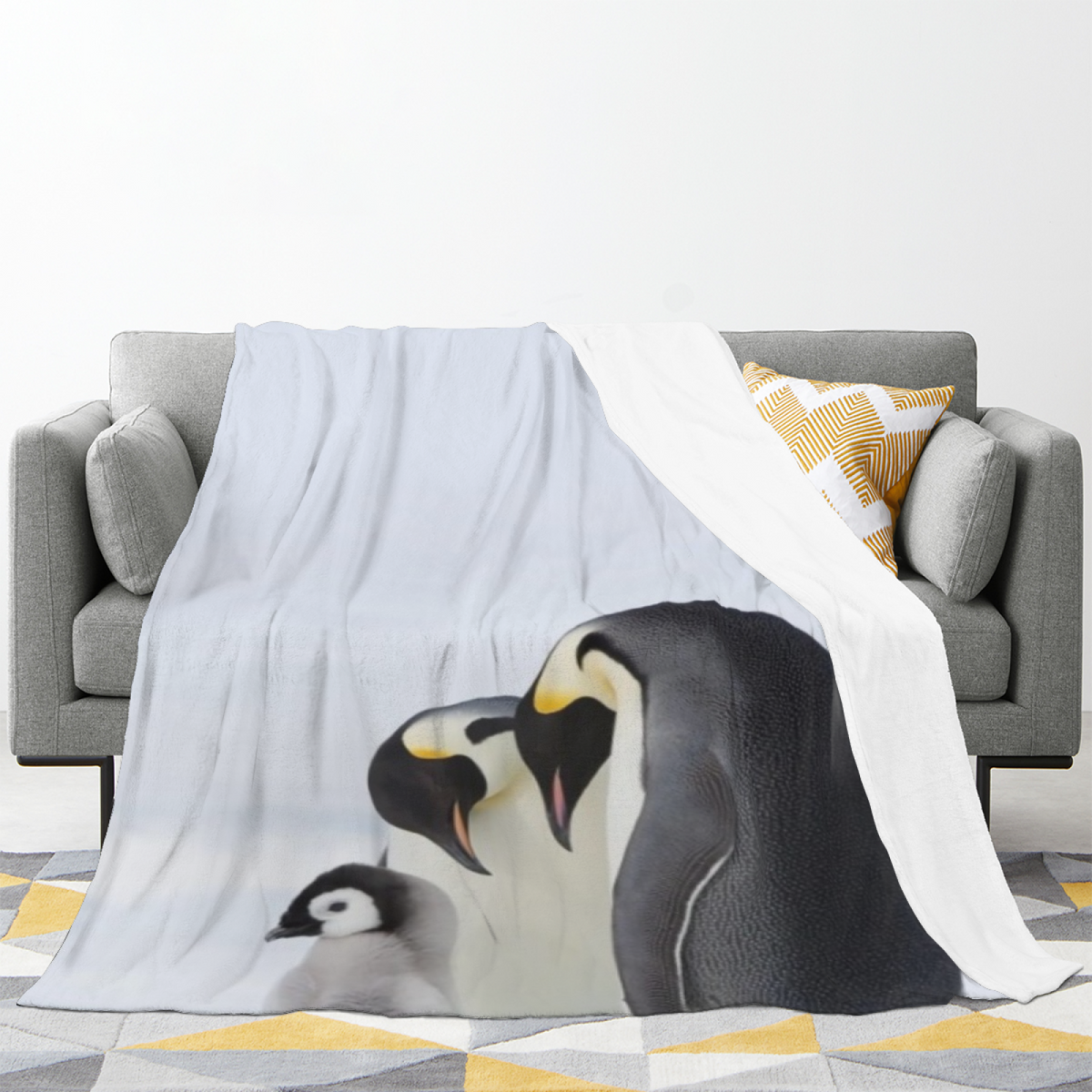 Fern Tapestry Ivory Art Soft Flannel Blanket