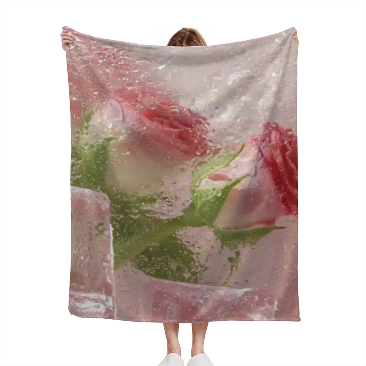 Seaside Grove Home Accent Soft Flannel Blanket ¨C Warm Coral