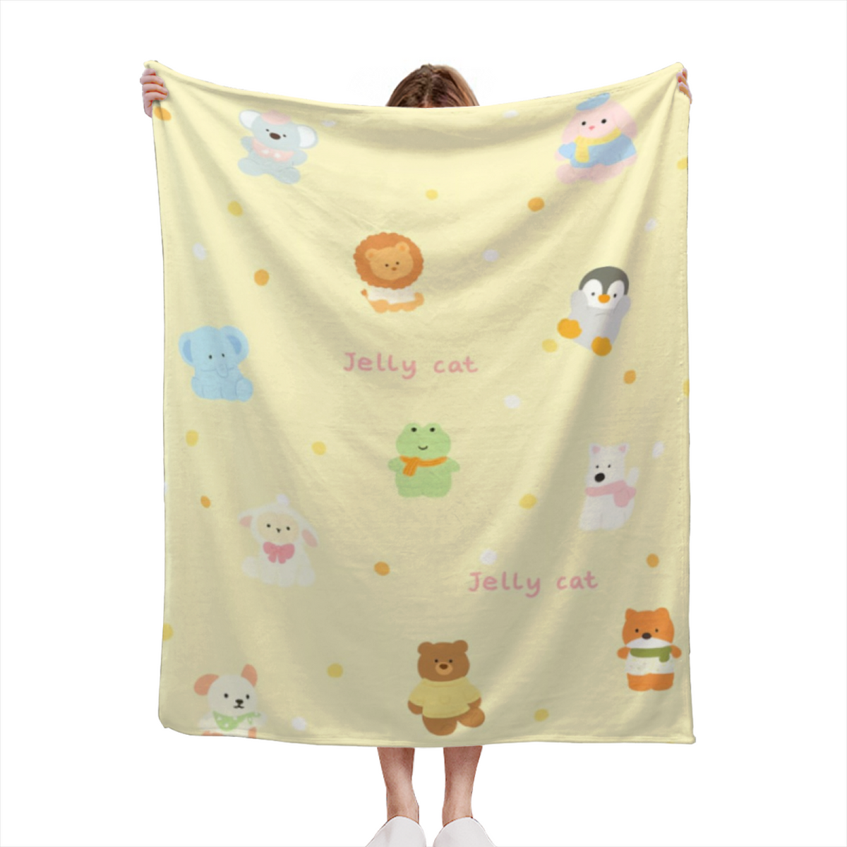 Pastel Multicolor Whimsical Decor Plush Flannel Throw ¨C Cinnamon Fern Edition