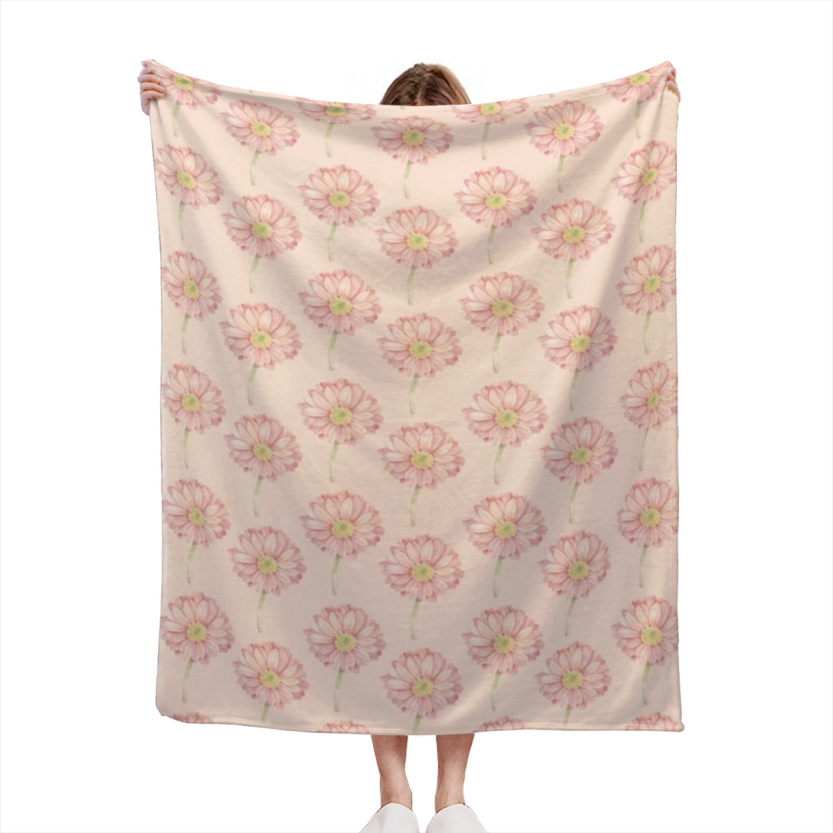 Pastel Multicolor Whimsical Decor Plush Flannel Throw ¨C Prairie Sonnet Edition