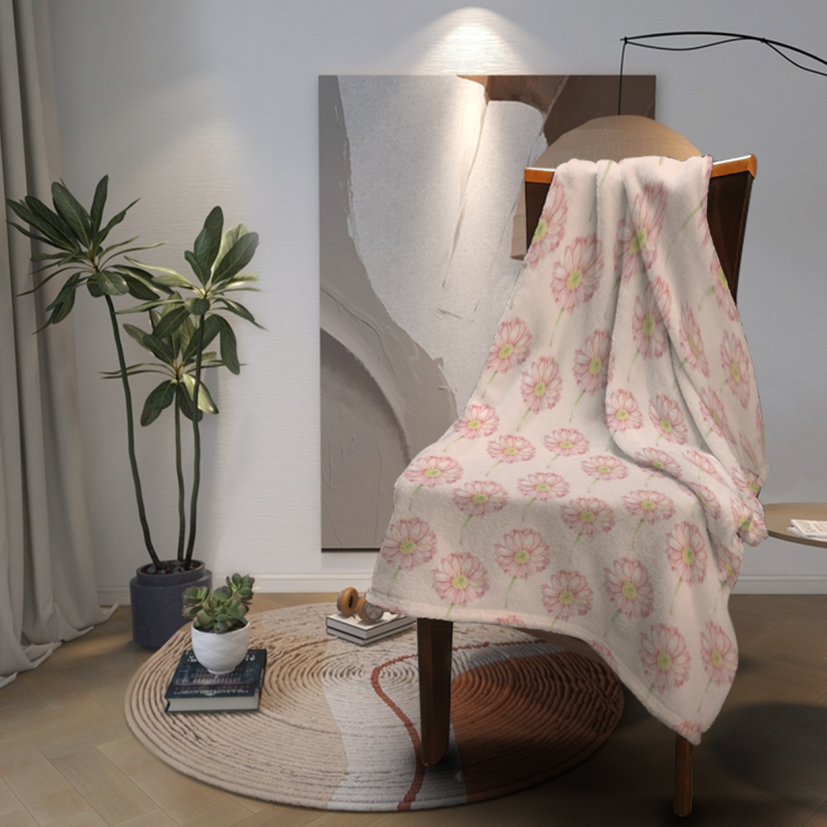 Pastel Multicolor Whimsical Decor Plush Flannel Throw ¨C Prairie Sonnet Edition
