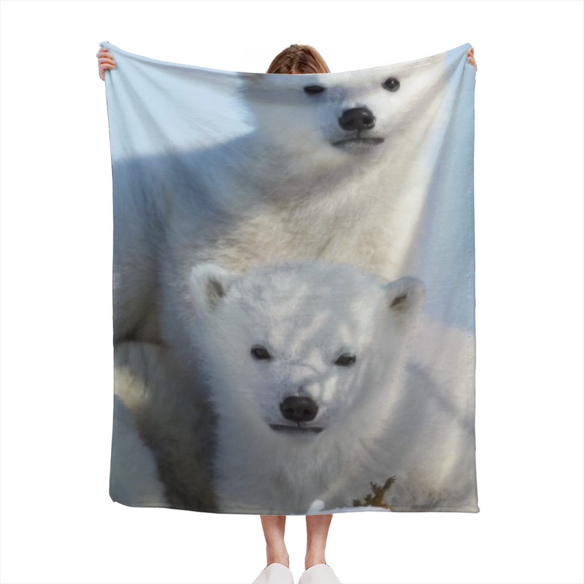 Soft Neutral Zephyr Tapestry Decorative Flannel Blanket
