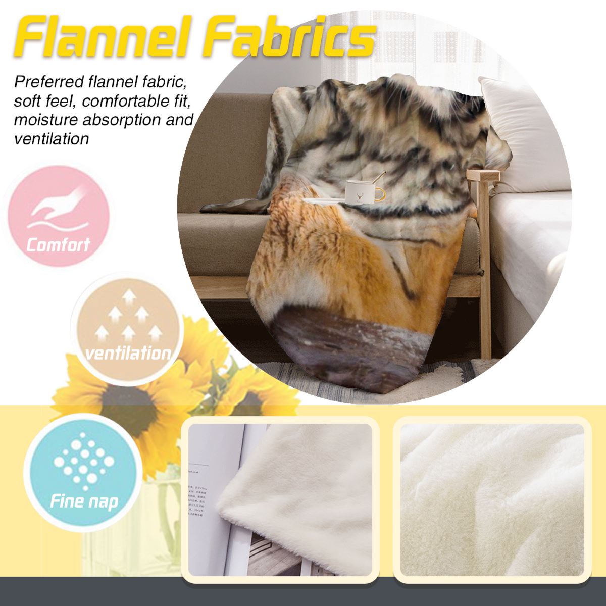 Blush Haven Earthy Multicolor Bohemian Flannel Throw Blanket