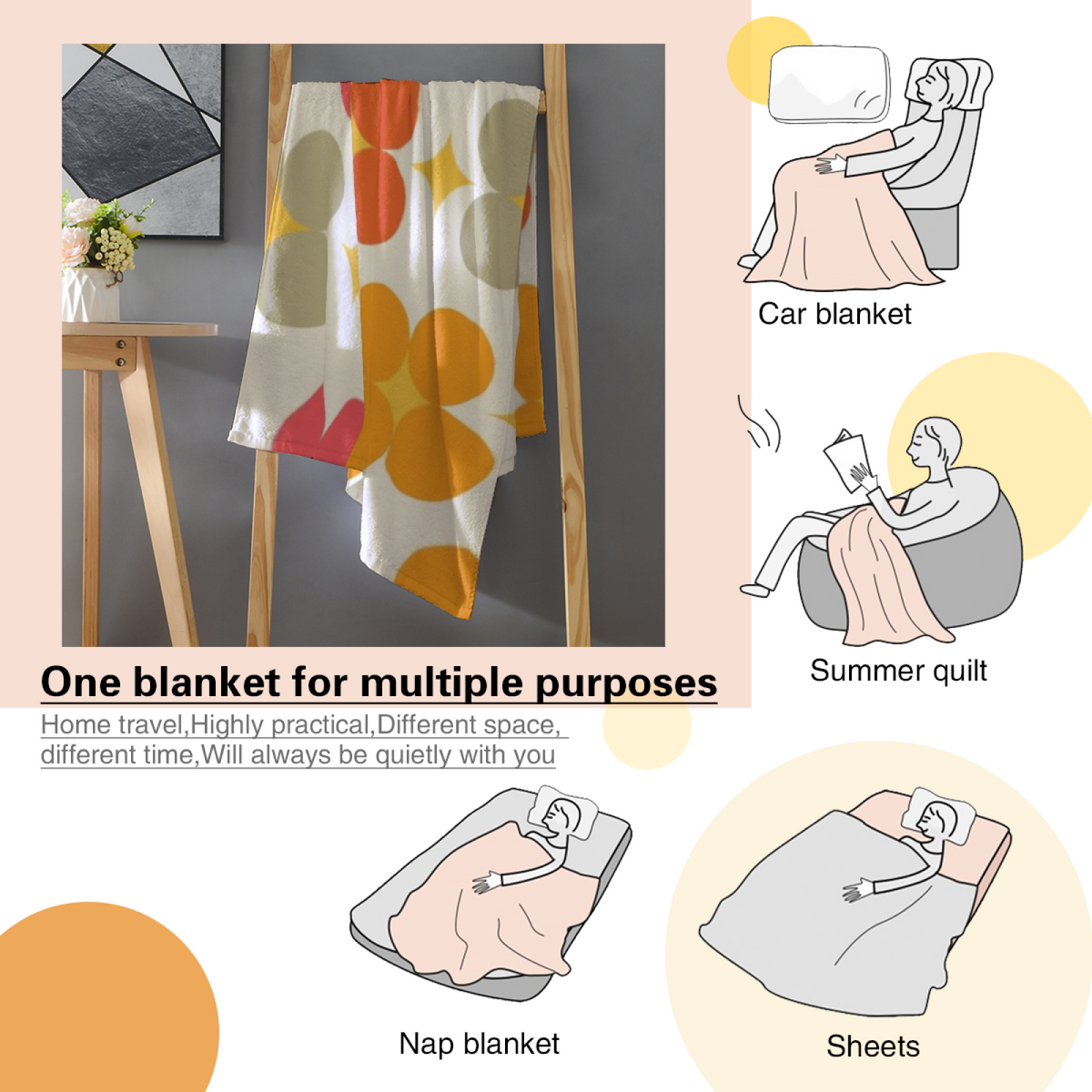Earthy Neutral Aurora Solstice Lightweight Flannel Throw ¨C Contemporary Pattern