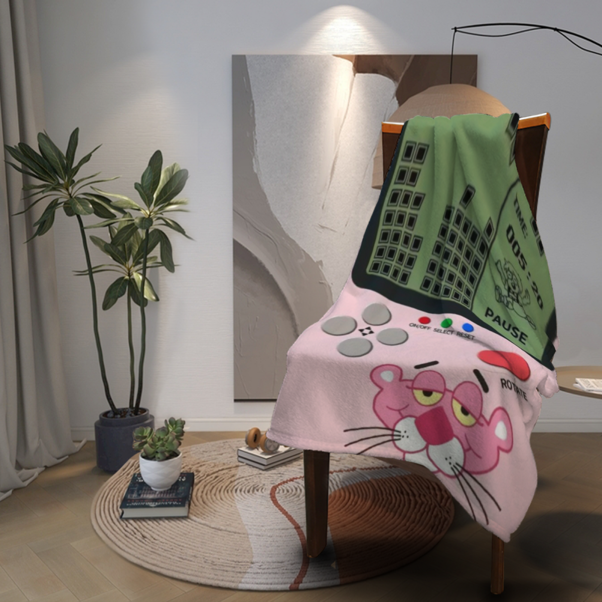 Soft Minimalist All-Season Flannel Blanket ¨C Celestial Carnival Collection