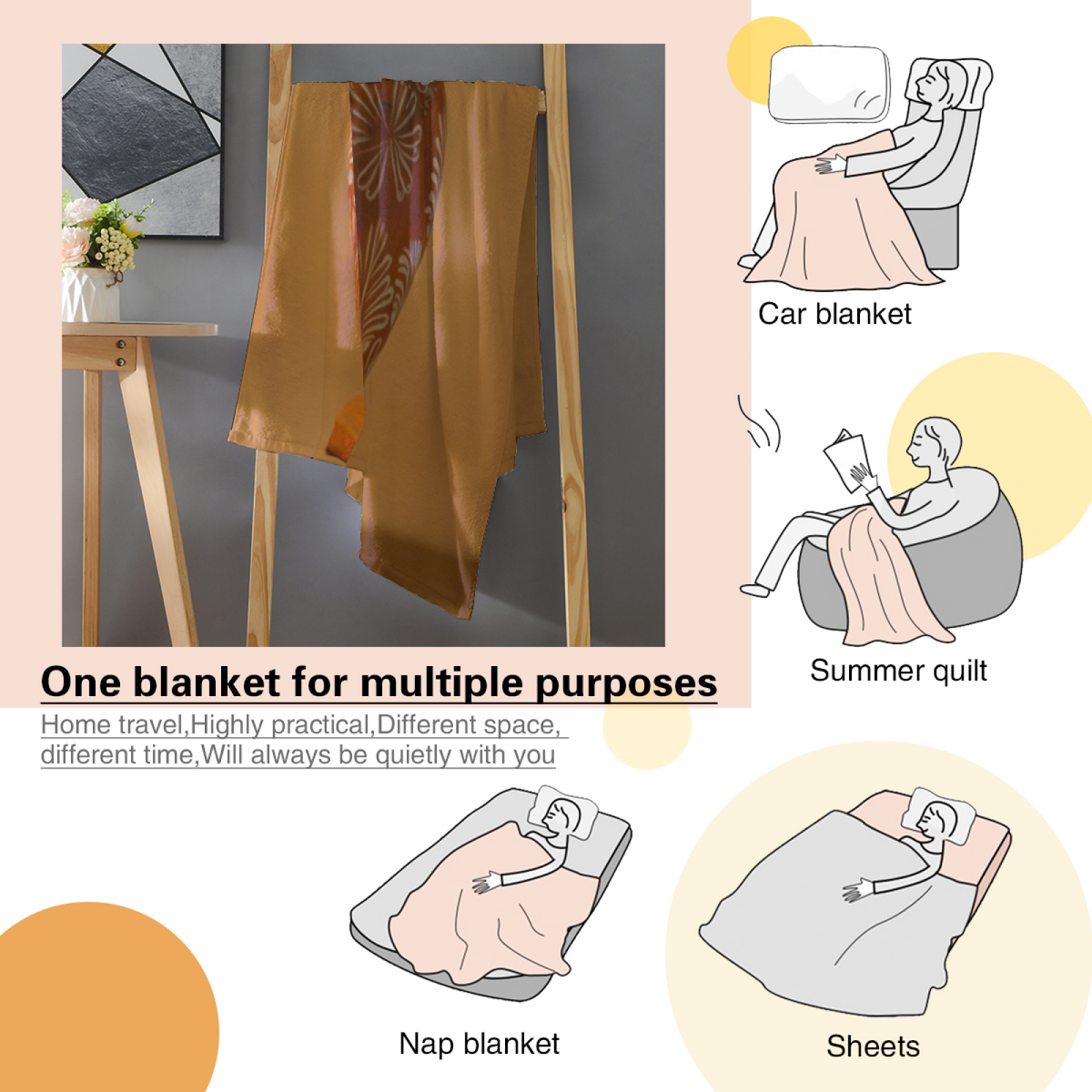 Moonbeam Sonnet Muted Sage Art Flannel Throw Blanket