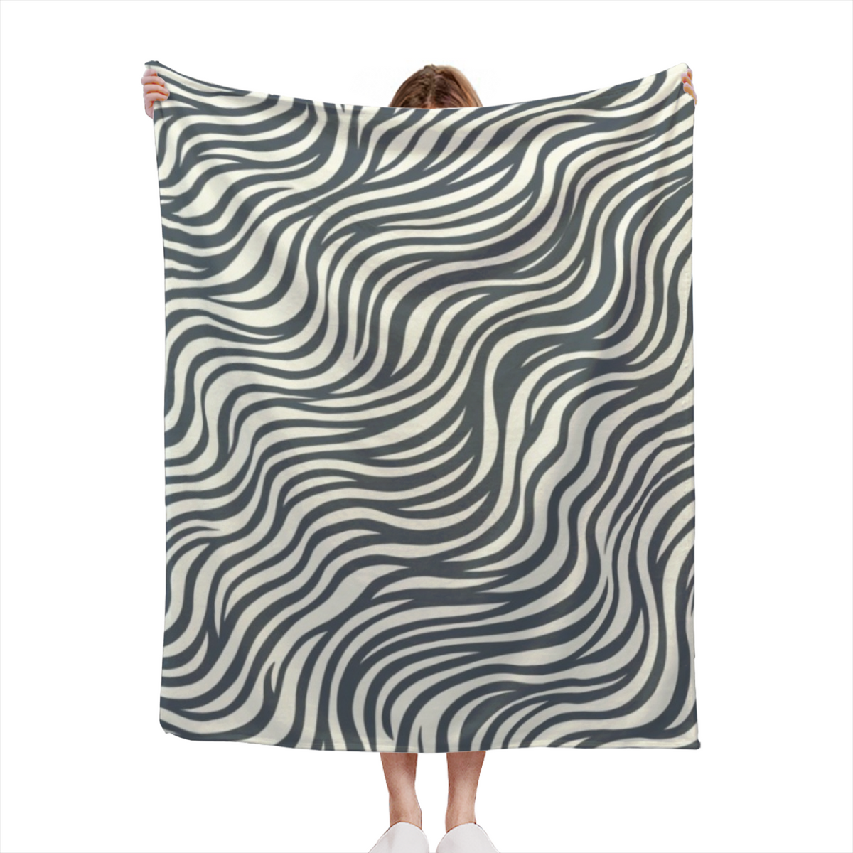 Flannel Throw Blanket with Gilded Lantern Cozy Cottage Artwork