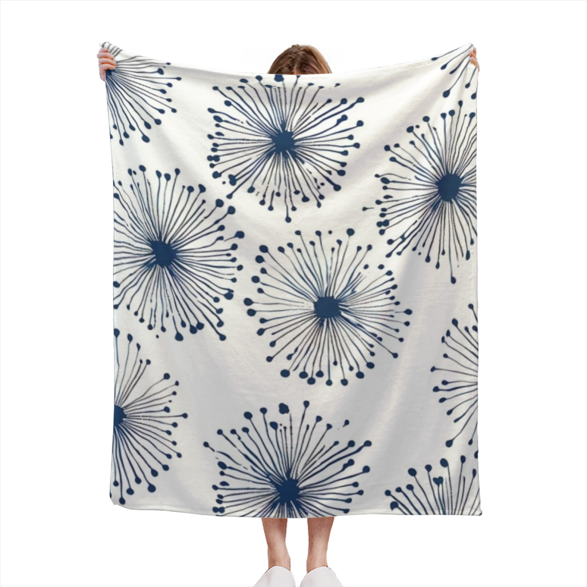 Pastel Multicolor Whimsical Decor All-Season Flannel Blanket ¨C Festival Picnic Edition