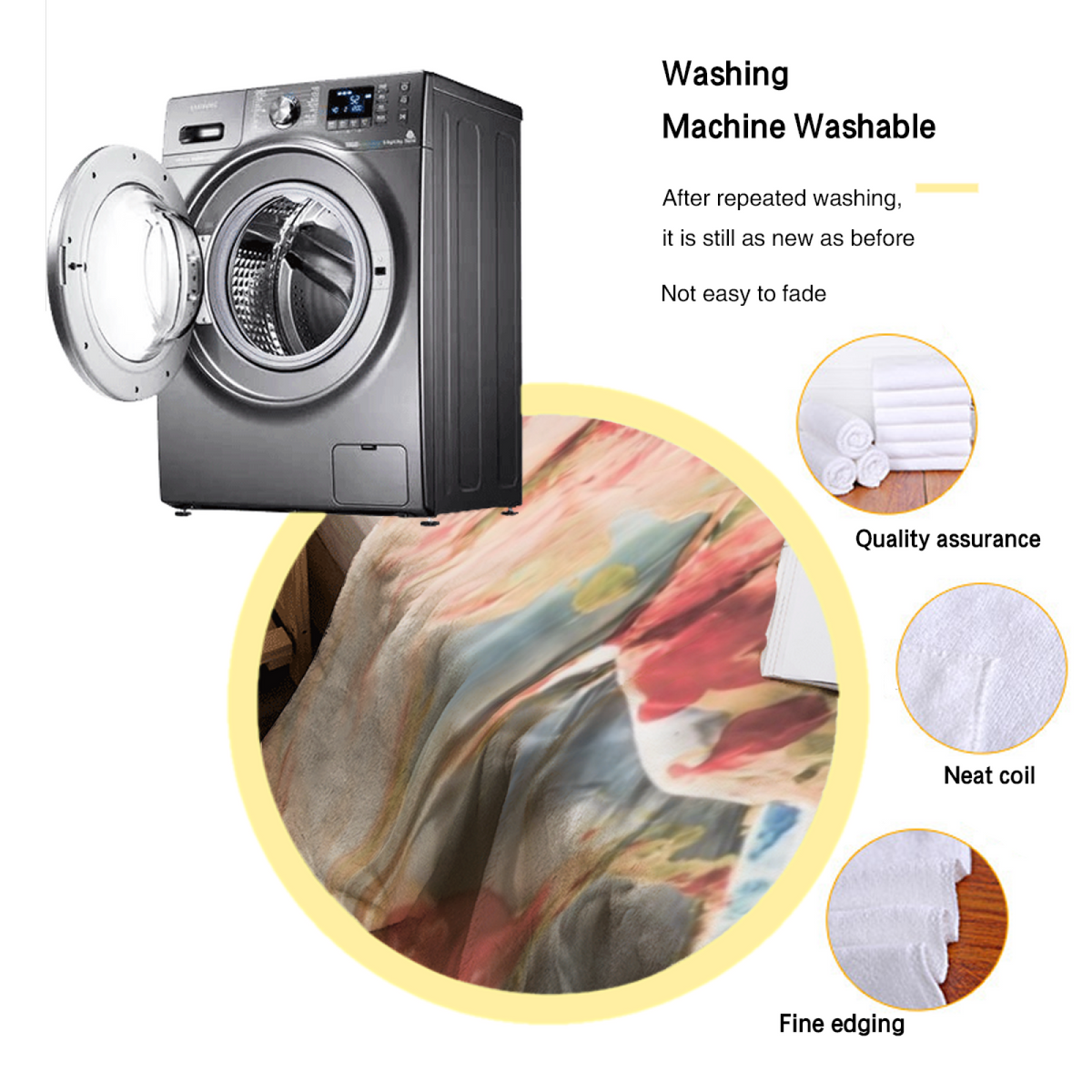 Saffron Reverie Pastel Multicolor Cozy Soft Flannel Blanket