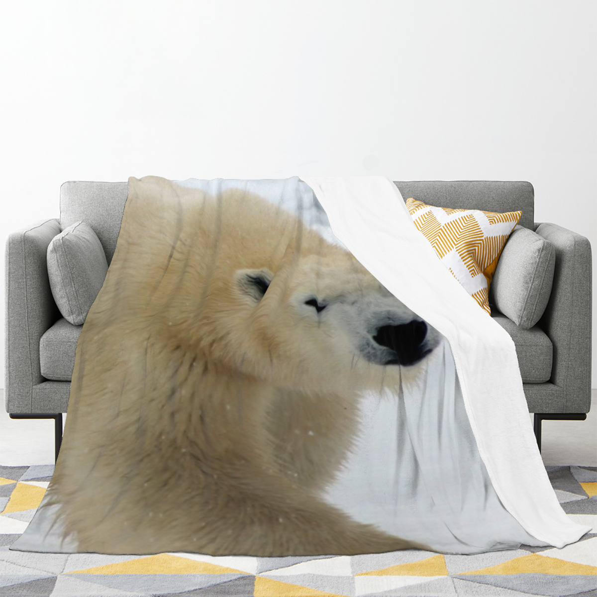 Blush Trail Soft Neutral Art Flannel Throw Blanket