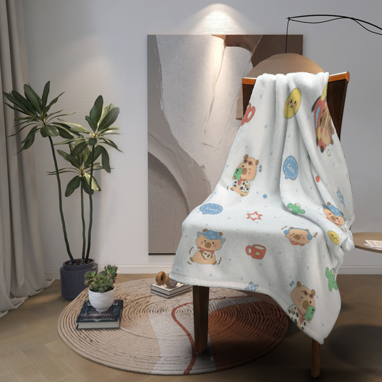 Modern Artistic Pattern Throw Blanket ¨C Decorative Colorful Cozy Home Blanket
