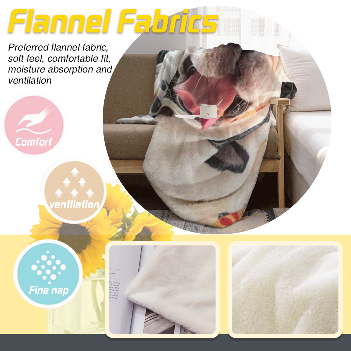 Harbor Rhythm Dreamy Pattern Decorative Flannel Blanket