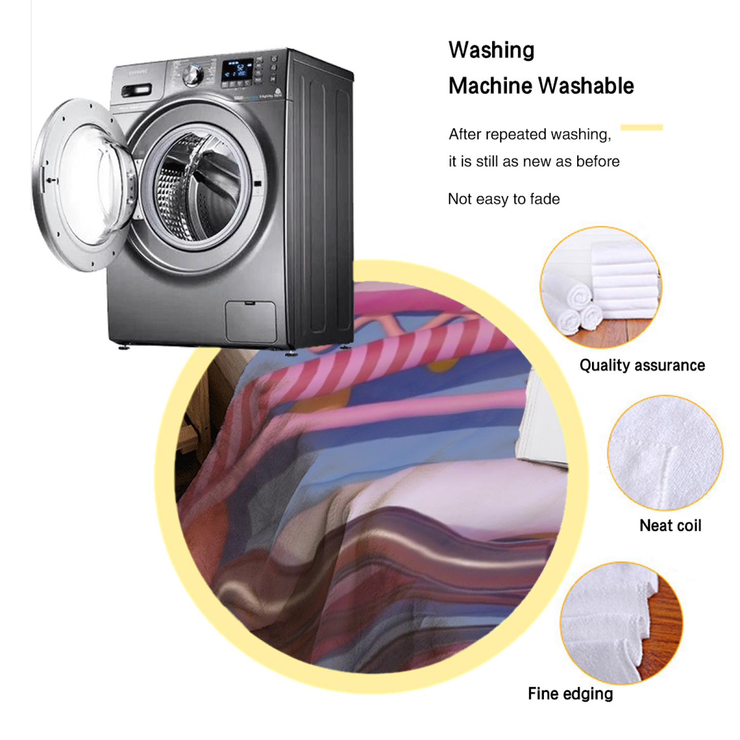 Modern Colorful Throw Blanket ¨C Decorative Printed Artistic Home Blanket